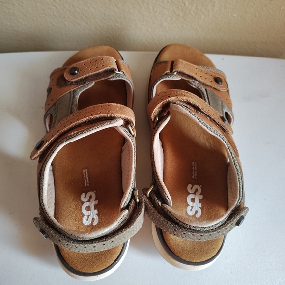 SAS Women's Brown Embark Sport Sandals Sz 7N-Comfort Easy Close Casual Walking - Picture 4 of 9